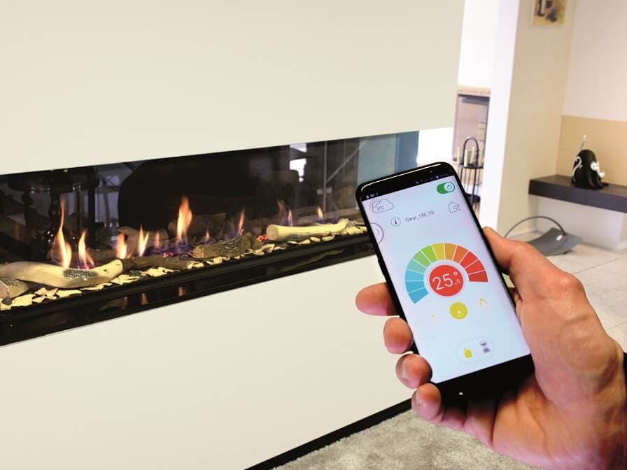 Gaskamin über eine App steuern
