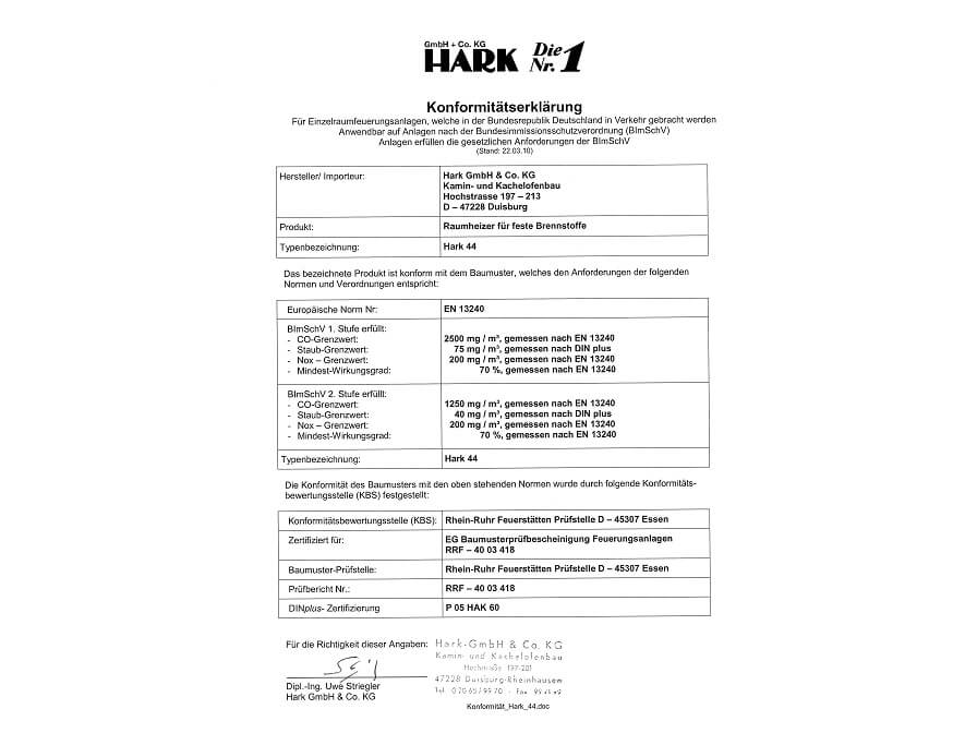 Konformitätserklärung