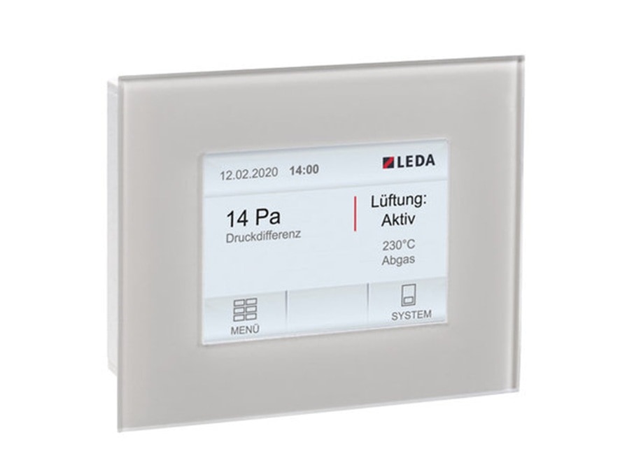 Display des Unterdruckwächters Leda LUC 2